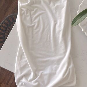 Pottery Barn cream changing pad cover